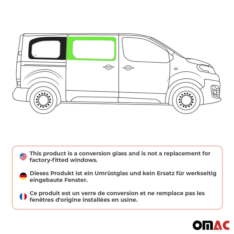 Vitre de Porte pour Toyota Proace 2017-2024 L2 L3 Avant Droit Verre fixe