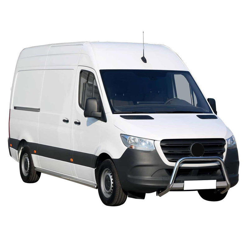Pare-buffle Avant pour Mercedes Sprinter 2018-2025 63 mm en Acier Gris