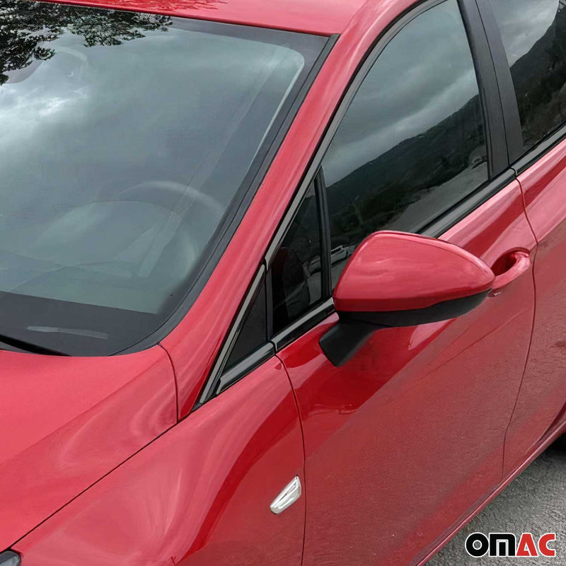 Garniture de Fenêtre pour Opel Astra K Acier Inox Foncé 6Pcs