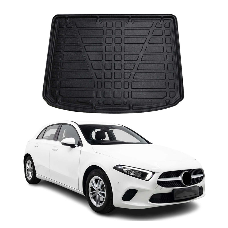 Tapis de Coffre pour Mercedes Classe A W177 2018-2025 HB en TPE Noir