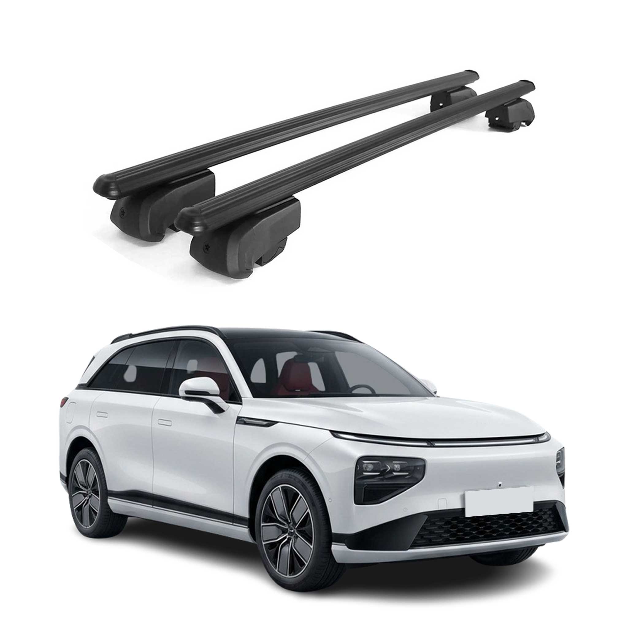 Barres de toit Transversales pour Xpeng G9 2022-2026 ABE Aluminium Noir 2Pcs