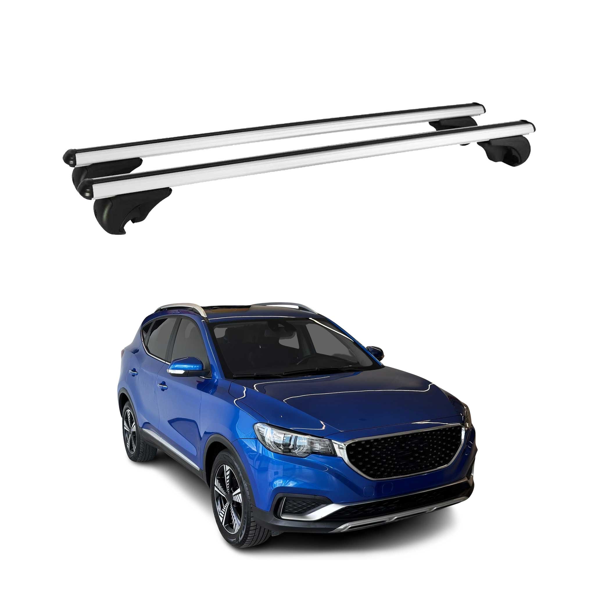 Barres de toit Transversales pour MG ZS 2017-2026 Aluminium Argent