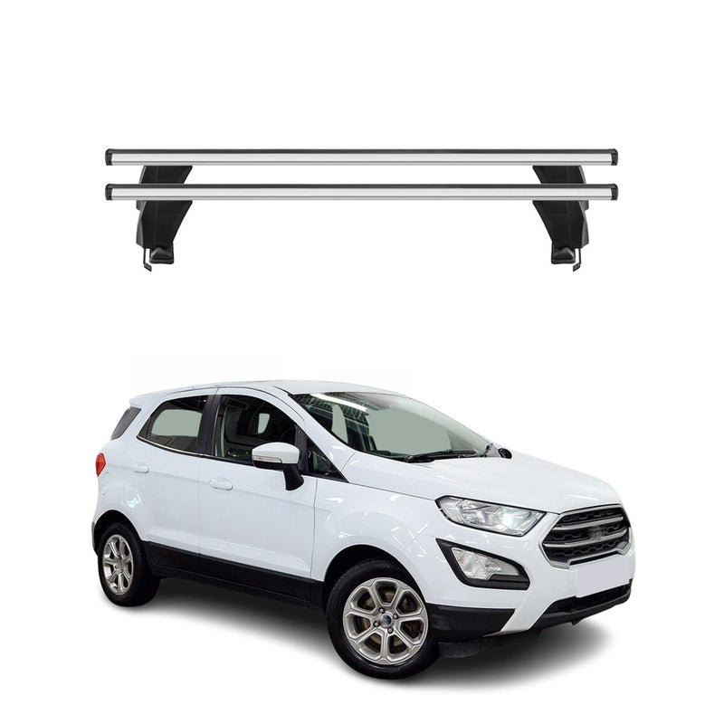 Menabo Barres de toit Transversales pour Ford Ecosport 2017-2024 Gris ABE 2x