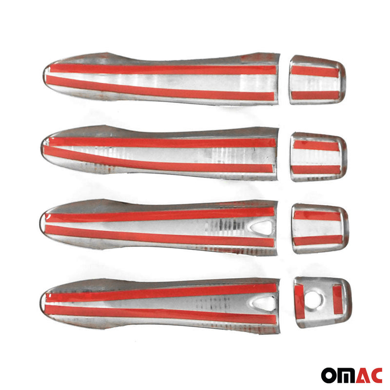 Couverture de poignée de porte pour Nissan Qashqai 2014-2021 en Acier chromé