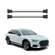 Barres de toit transversales pour Audi A4 Allroad SW 2016- Aluminium Gris