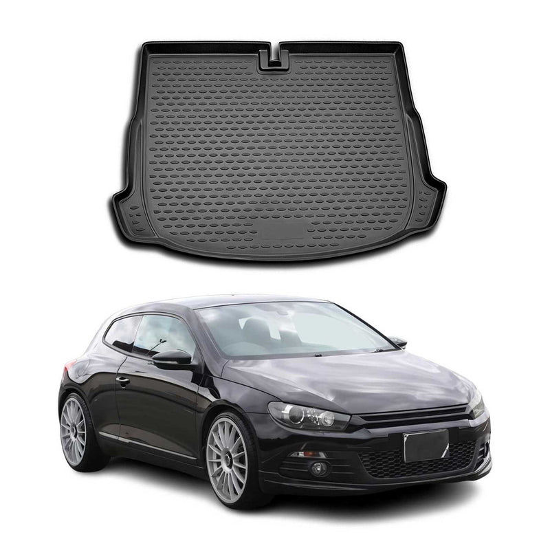 Tapis de Coffre pour VW Scirocco 2008-2017 TPE Noir