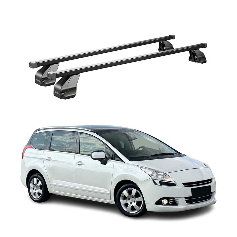 Barres Transversales Menabo pour Peugeot 5008 2009-2016 Noir