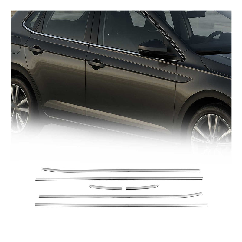 Garniture de Fenêtre pour VW Polo HB 2009-2017 Acier Inox 6Pcs