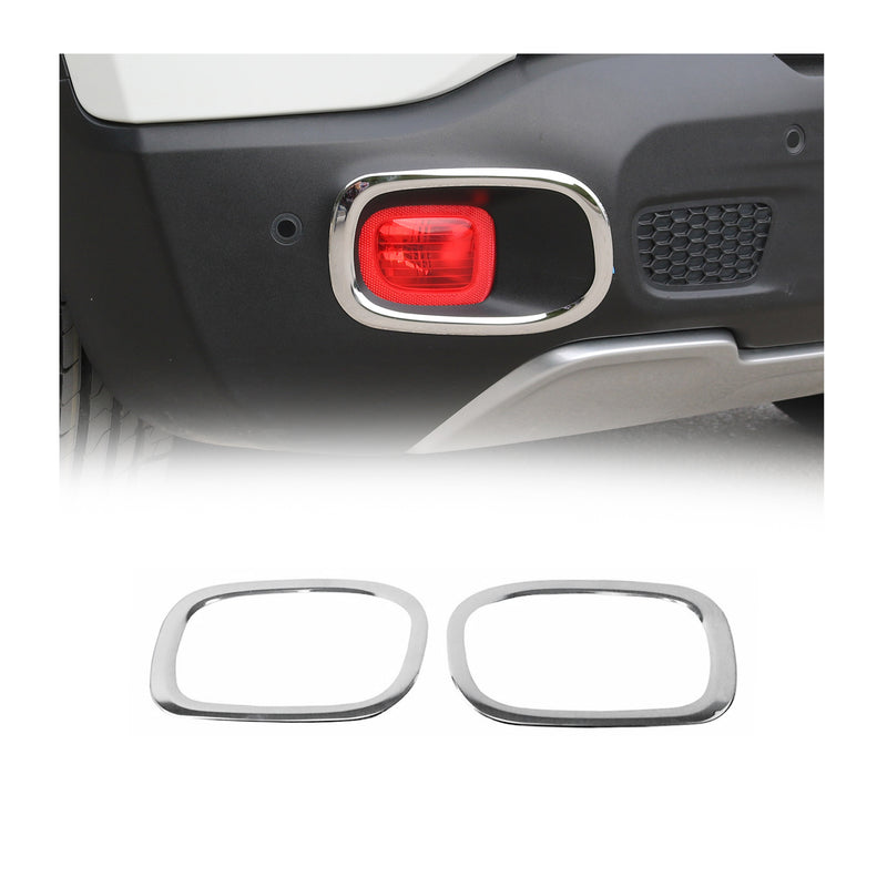 Cadres de Réflecteurs Arrière pour Jeep Renegade 2014-2019 acier inox 2 Pcs