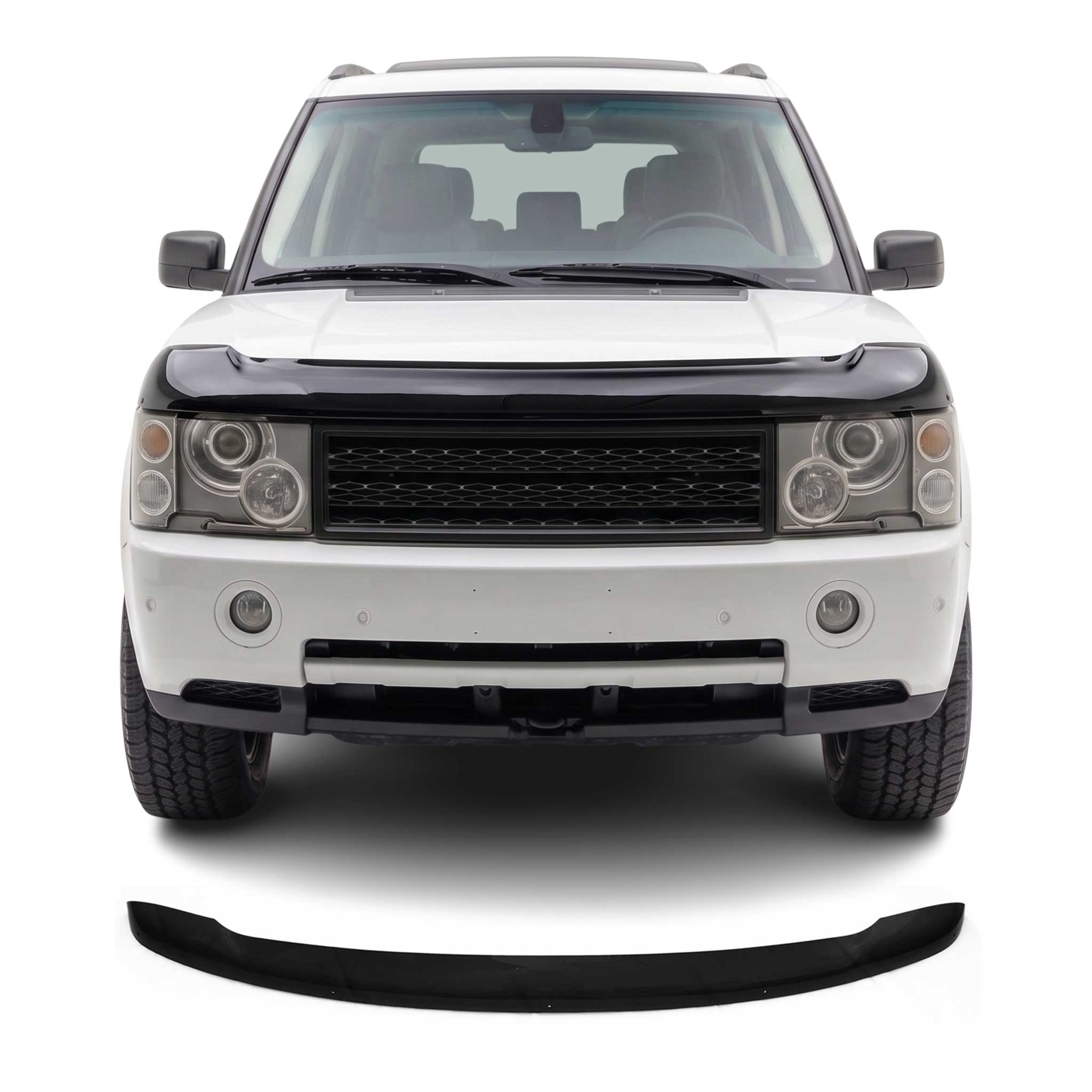 Deflecteurs d'air capot de voiture pour Range Rover 2003-2012 Acrylique Noir