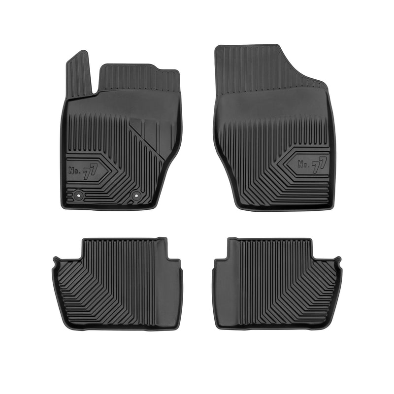 Tapis de Sol de Voiture pour Peugeot 307 Break 2001-2008 TPE Imperméable 4Pcs