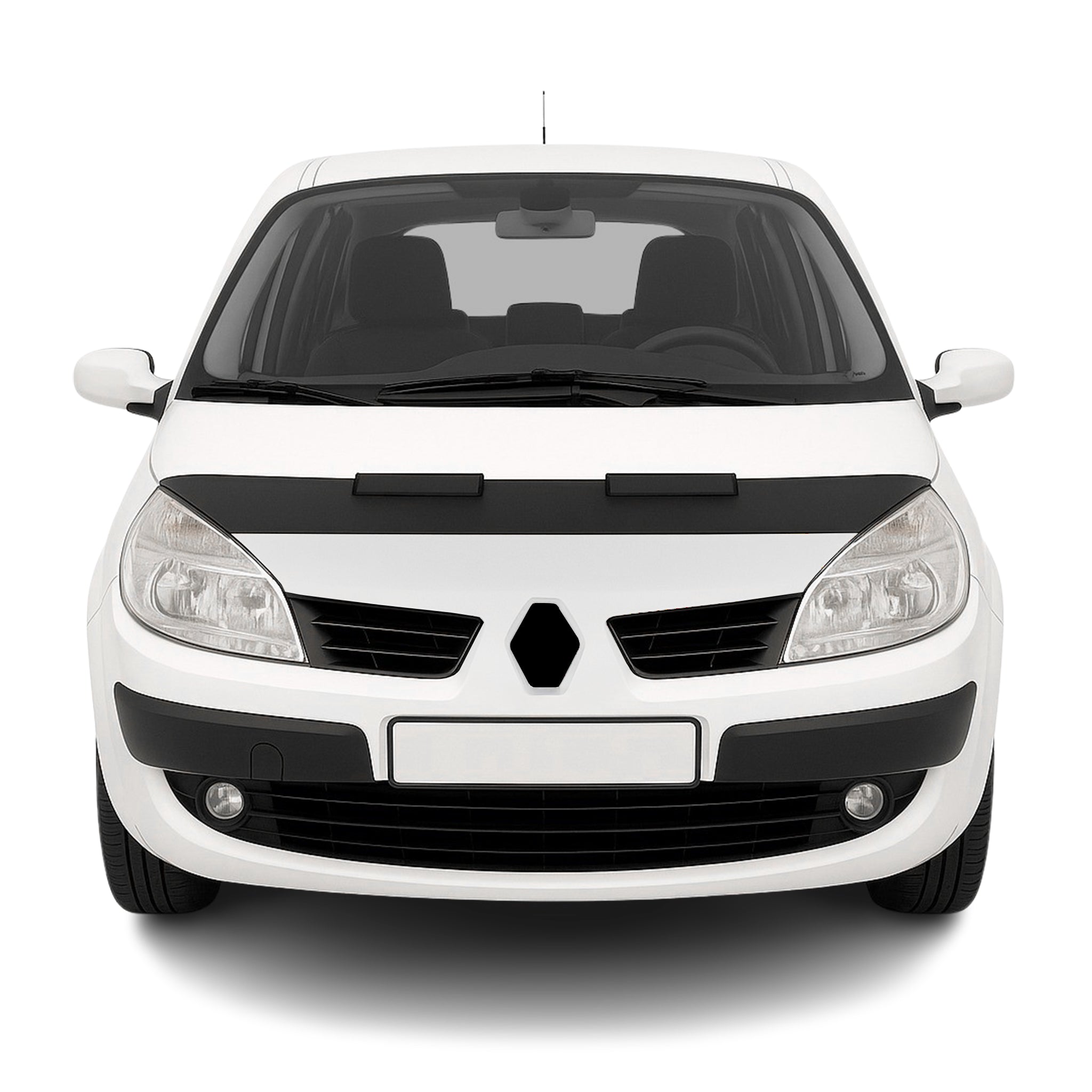 Protège Capot pour Renault Scenic 2003-2009 Masque de voiture vinyle Noir