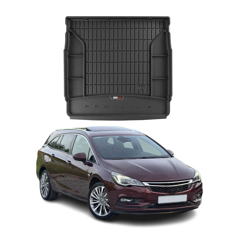 Tapis de Coffre pour Opel Astra K 2016-2022 TPE Noir