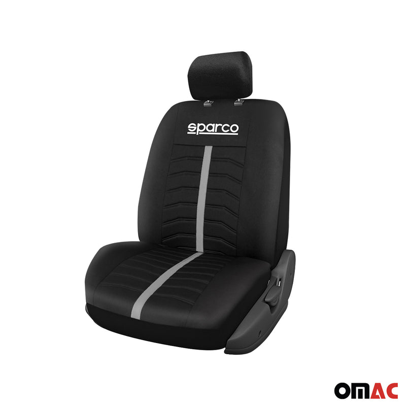 SPARCO housses de siège voiture housses de protection universelles noir gris