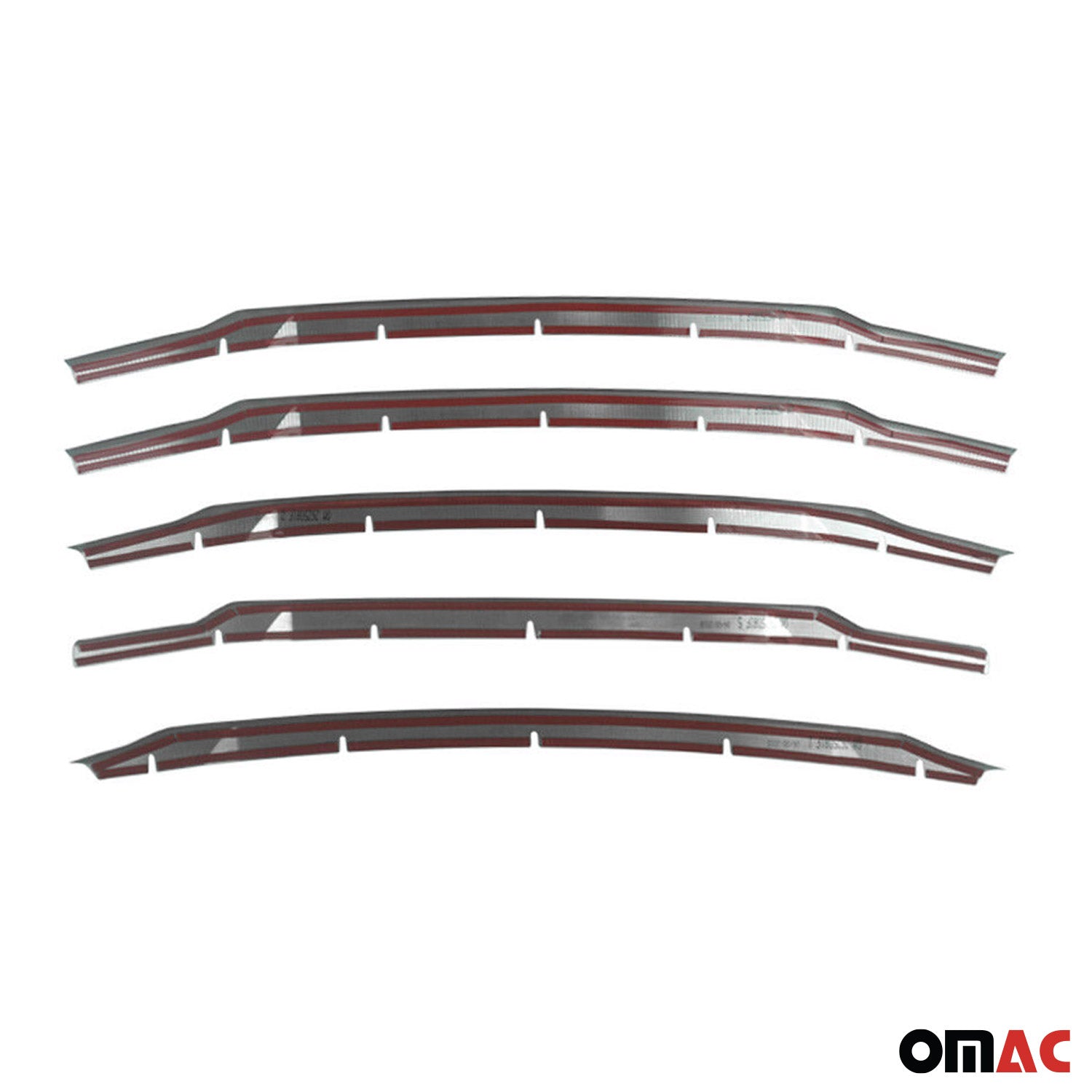 Moulure de Grille de Calandre pour Ford Transit Courier 2017-2022 Chromé 5Pcs