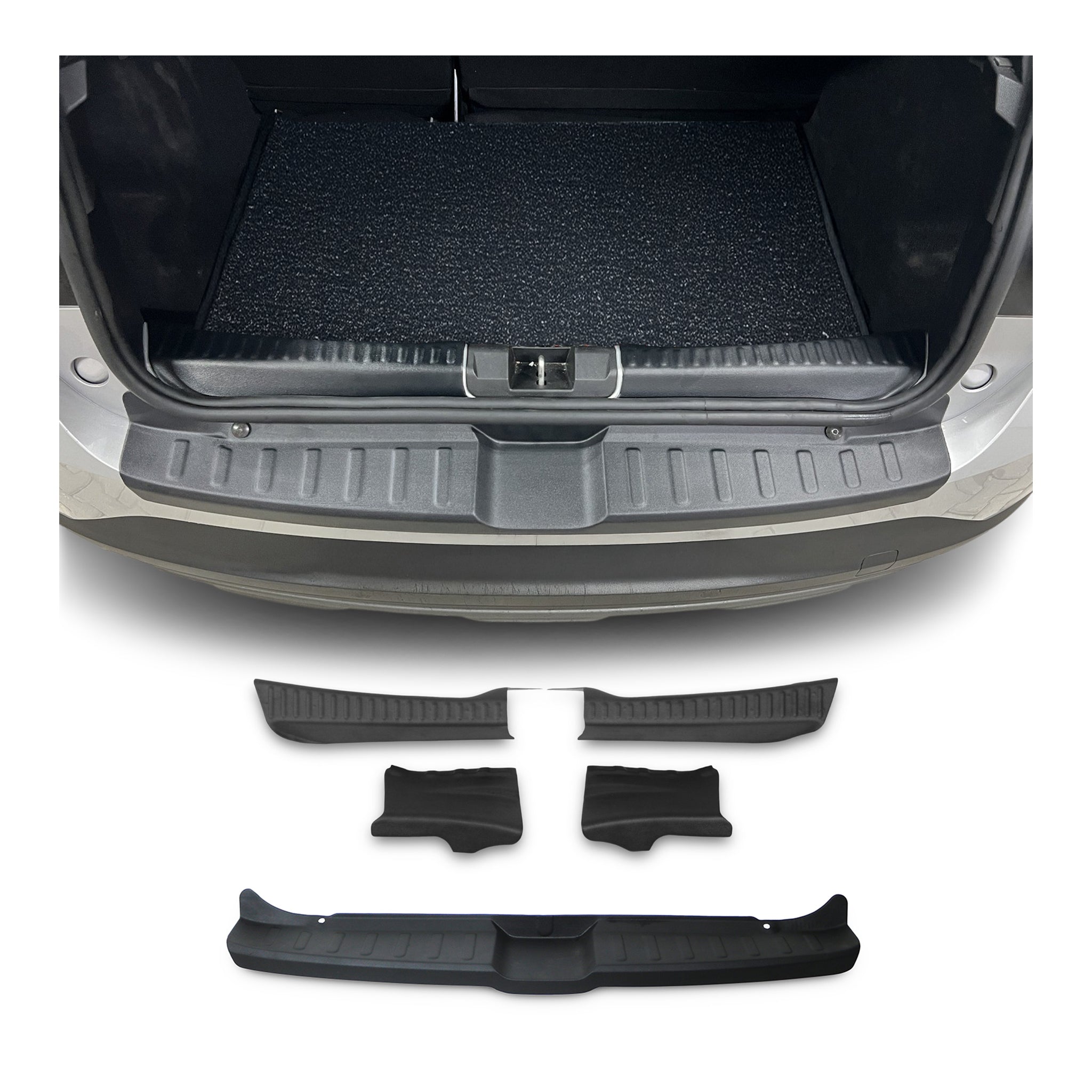 Kit Protection de Pare-Chocs arrière pour Dacia Sandero 2021-2026 ABS Noir Mat