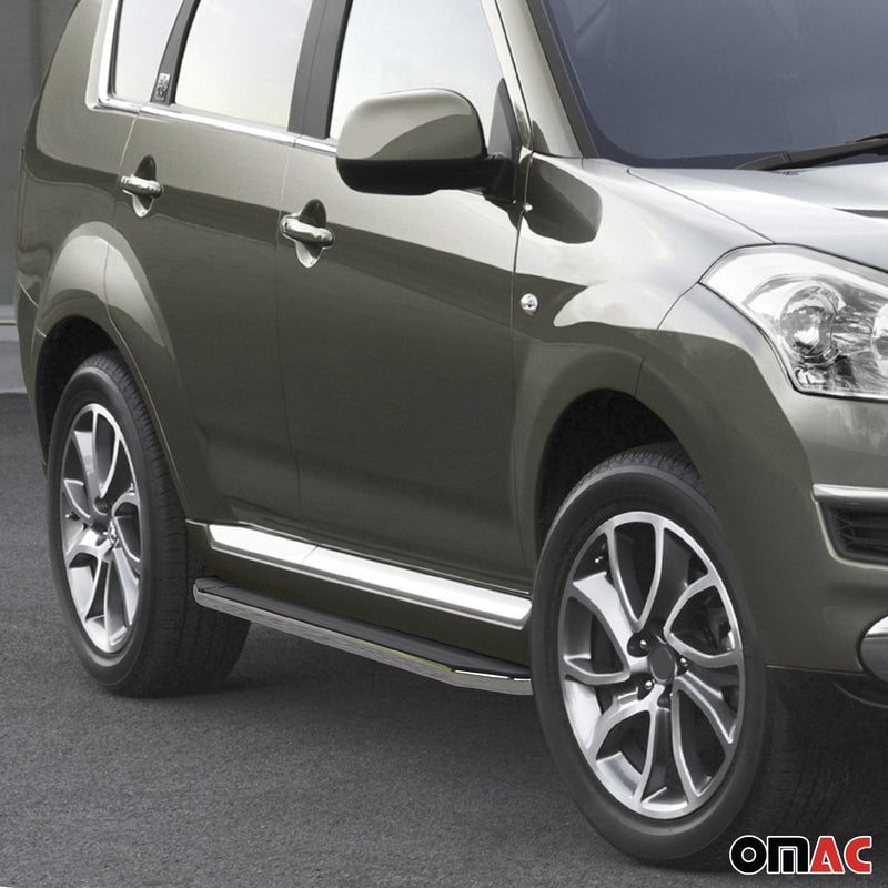 Marchepieds Latéraux pour Citroen C-Crosser 2007-2013 ABE Alu