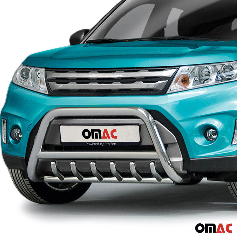 Pare-Buffle Avant Pour Suzuki Vitara 2015-2018 en Acier Argent