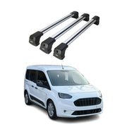 Barres De Toit Transversales pour VW Caddy 2020-2026 Aluminium Gris 3 Pcs