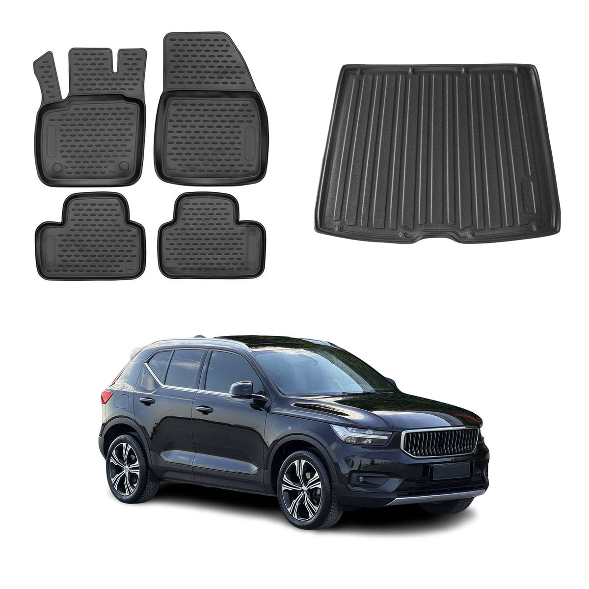 OMAC Kit Tapis de Sol et Coffre pour Volvo XC40 2018-2026
