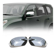 Coques de Rétroviseurs pour Toyota Land Cruiser Prado 2009-2023 Acier Chromé