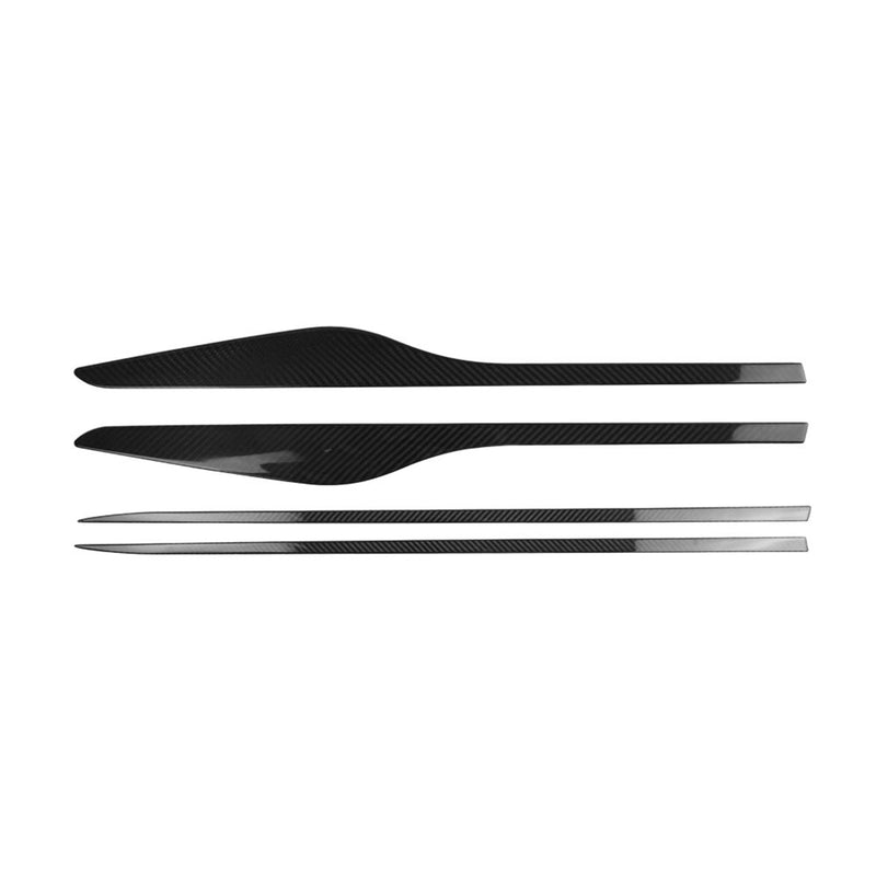 Garniture Baguette de porte latérale pour Renault Clio 2012-2019 acier inox 4x