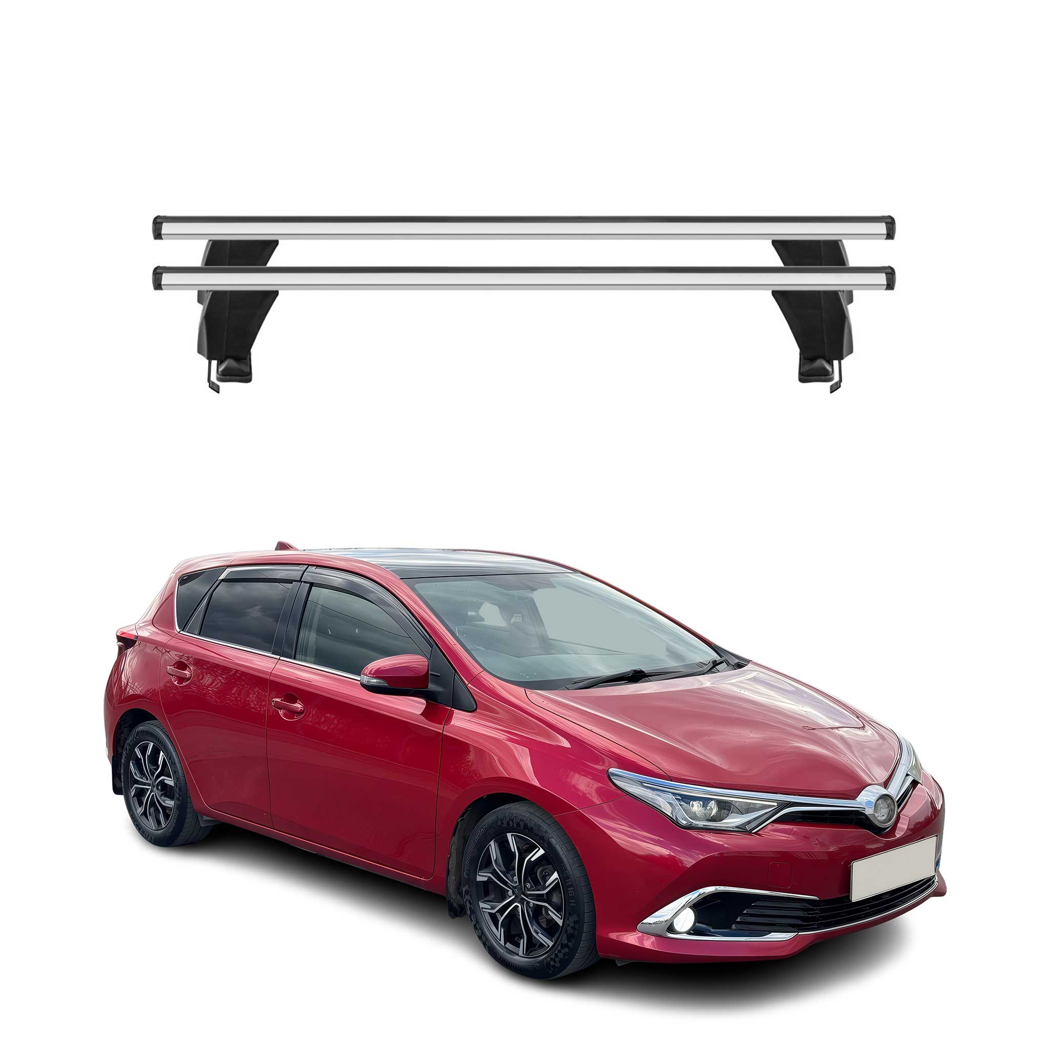 Barres de toit Transversales pour Toyota Corolla E210 Break HB 2019-2026 Gris