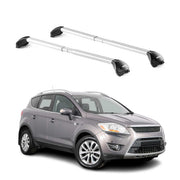 Barres de toit transversales pour Ford Kuga I 2008-2012 Gris Alu Argenté 2x ABE