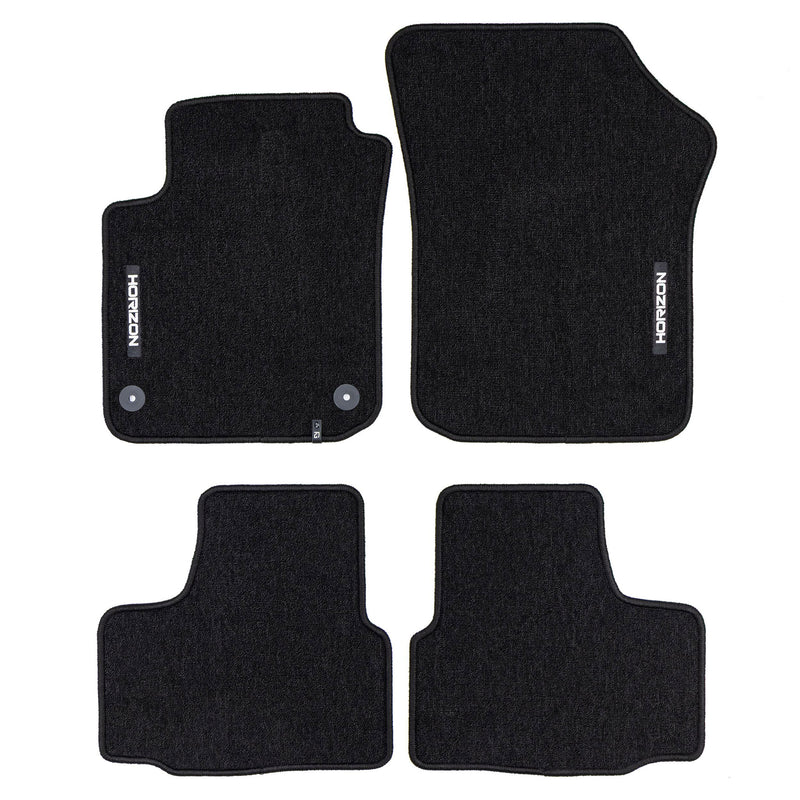 Tapis de Sol de Voiture pour VW e-up! 2019-2023 FL Velours Imperméable 4Pcs