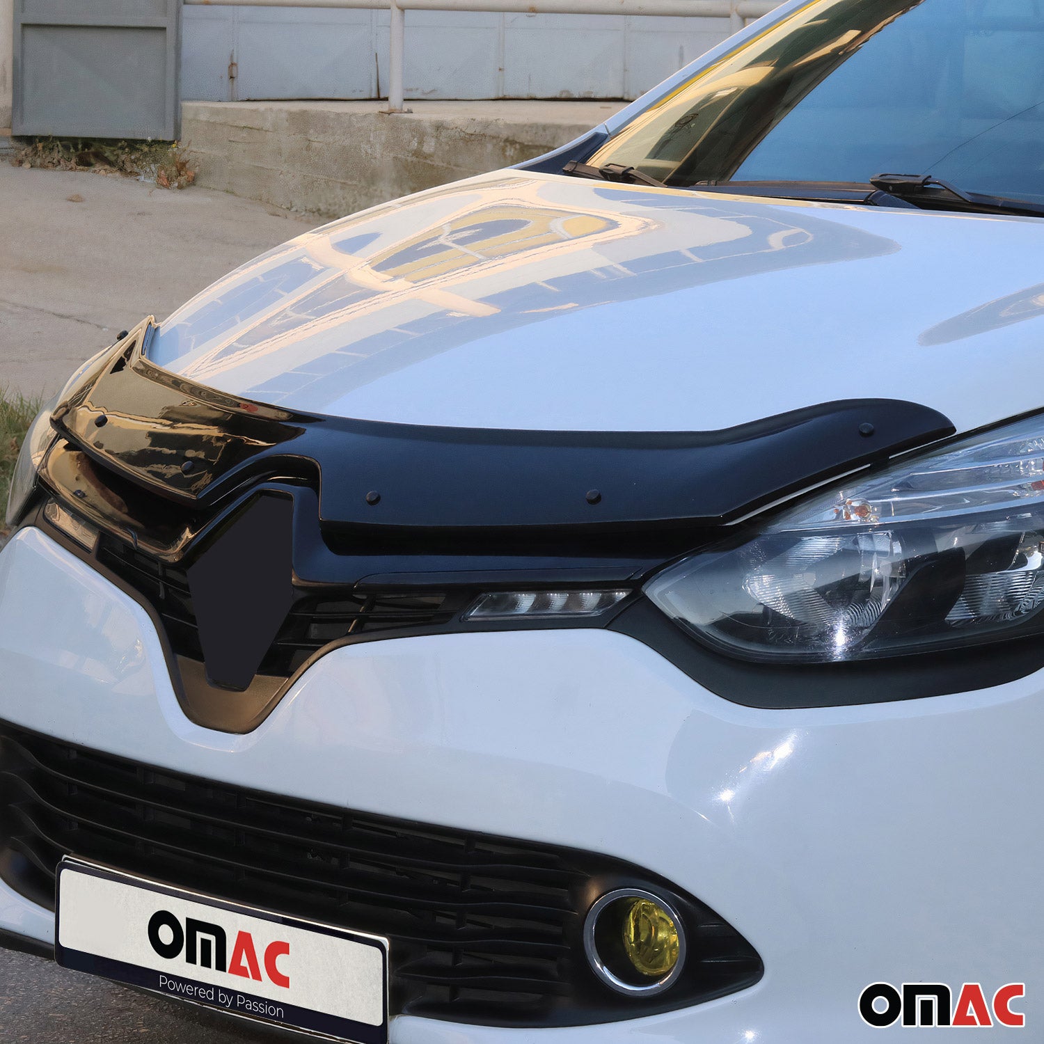 Deflecteurs d'air capot de voiture pour Renault Clio 2012-2019 Acrylique Noir