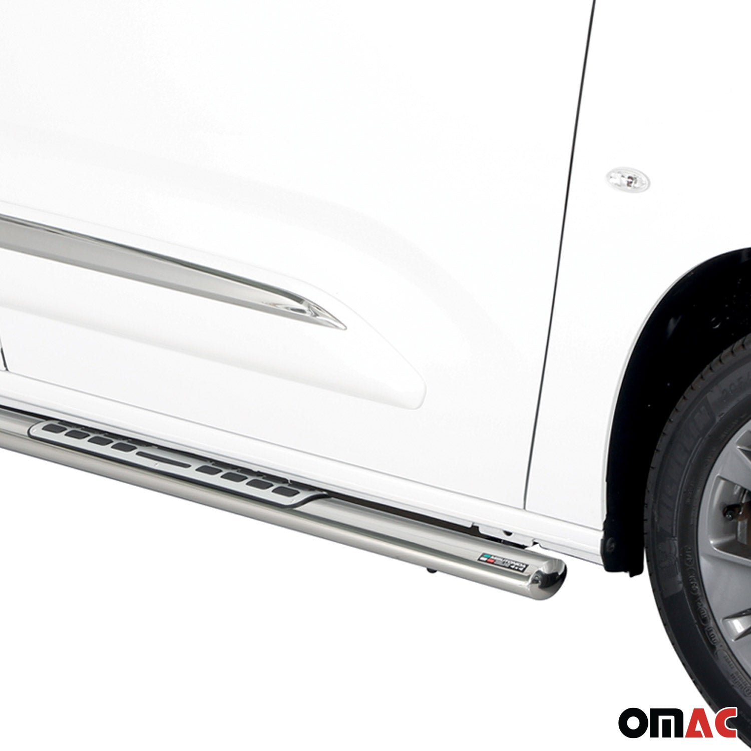 Marchepieds Latéraux pour Toyota Proace City Verso 2019-2026 L1 Acier Argent
