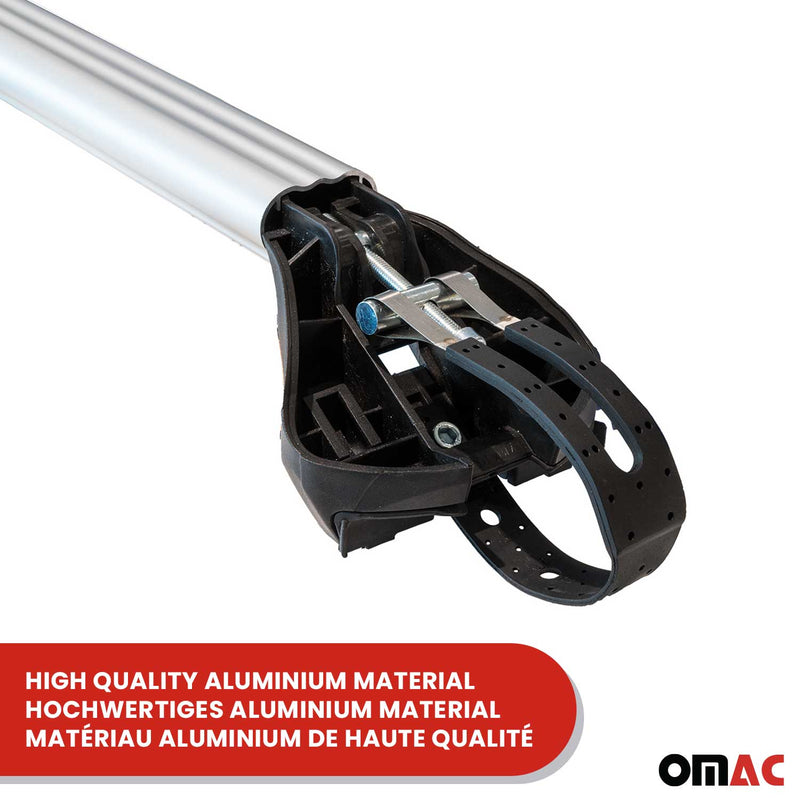 Barres de toit transversales pour Opel Agila A 2000-2008 Gris Argenté 2x ABE
