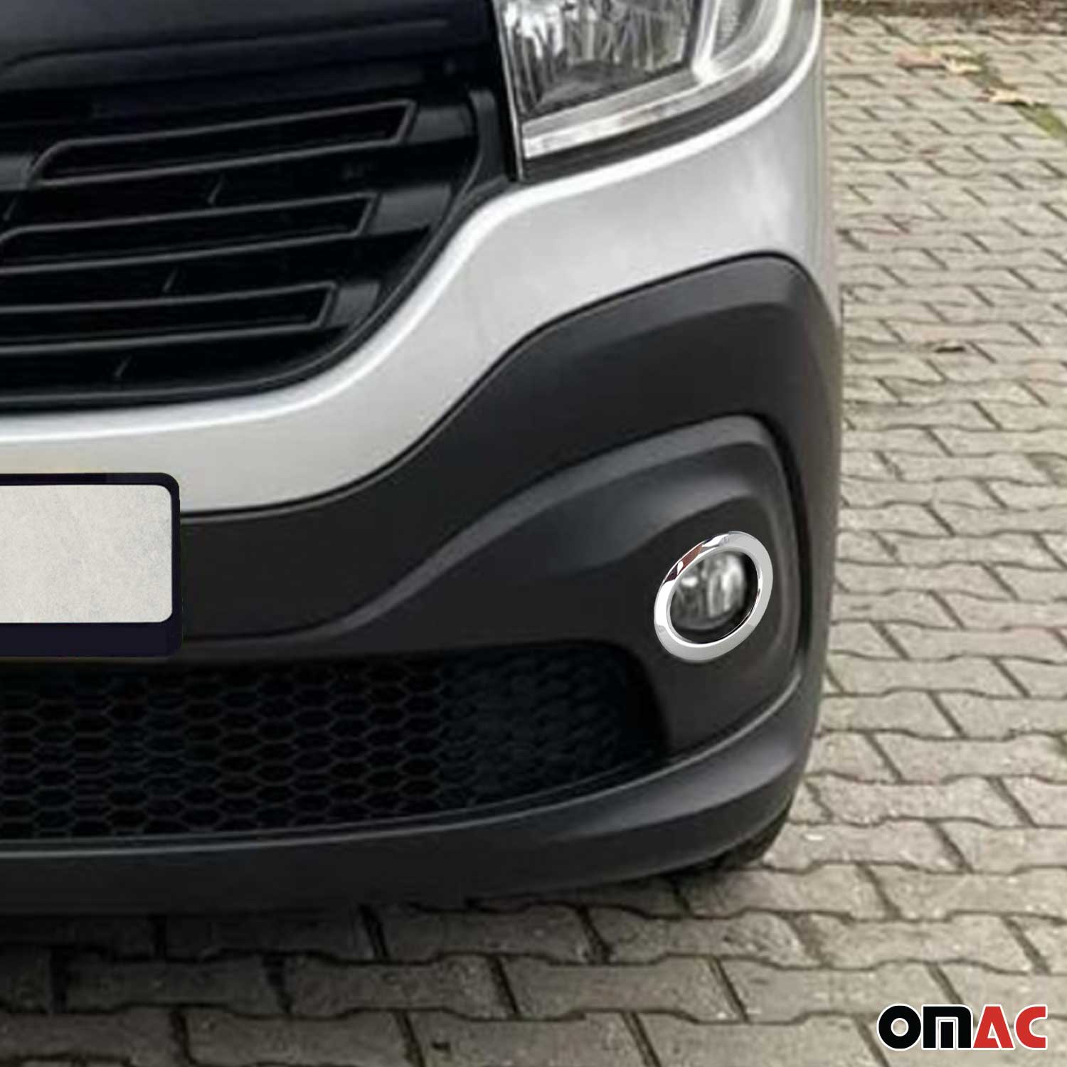 Cadres de Phare Avant - pour Renault Trafic III 2014-2026 inoxy chromé