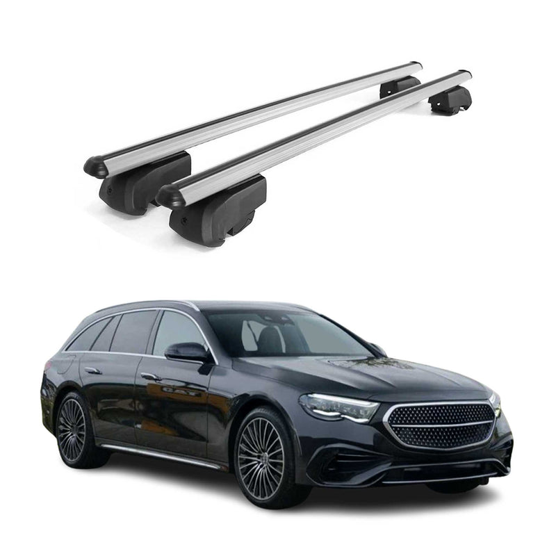 Barres de toit Transversales pour Mercedes Classe E W213 2016-2023 Alu ABE