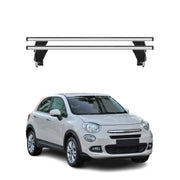 Menabo Barres de toit Transversales pour Fiat 500X 2015-2026 Alu Gris ABE 2x