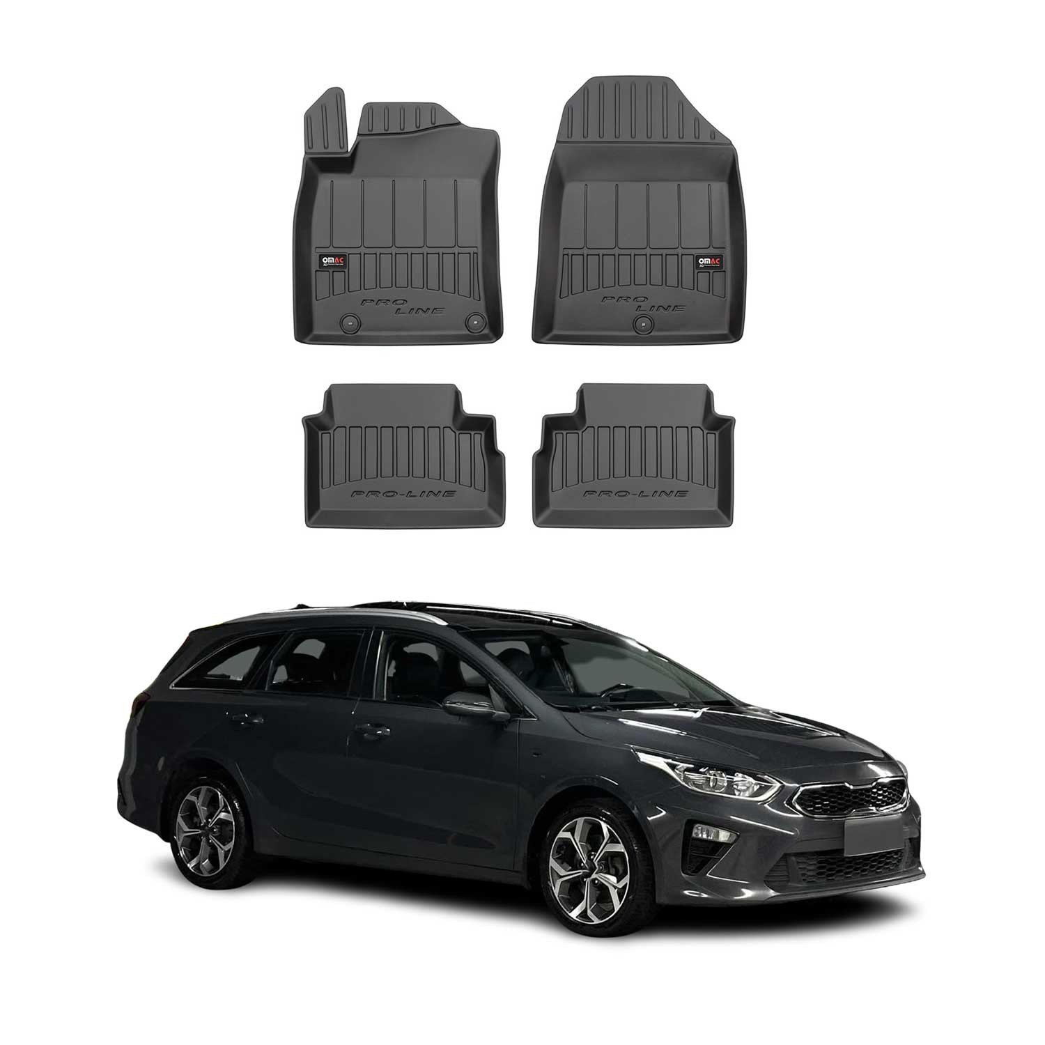 Tapis de Sol pour Kia Ceed 2018-2025 TPE Noir