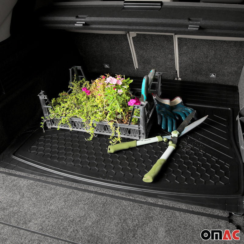 Tapis de coffre pour Audi Q5 antidérapant et toutes saisons Noir 1Pcs