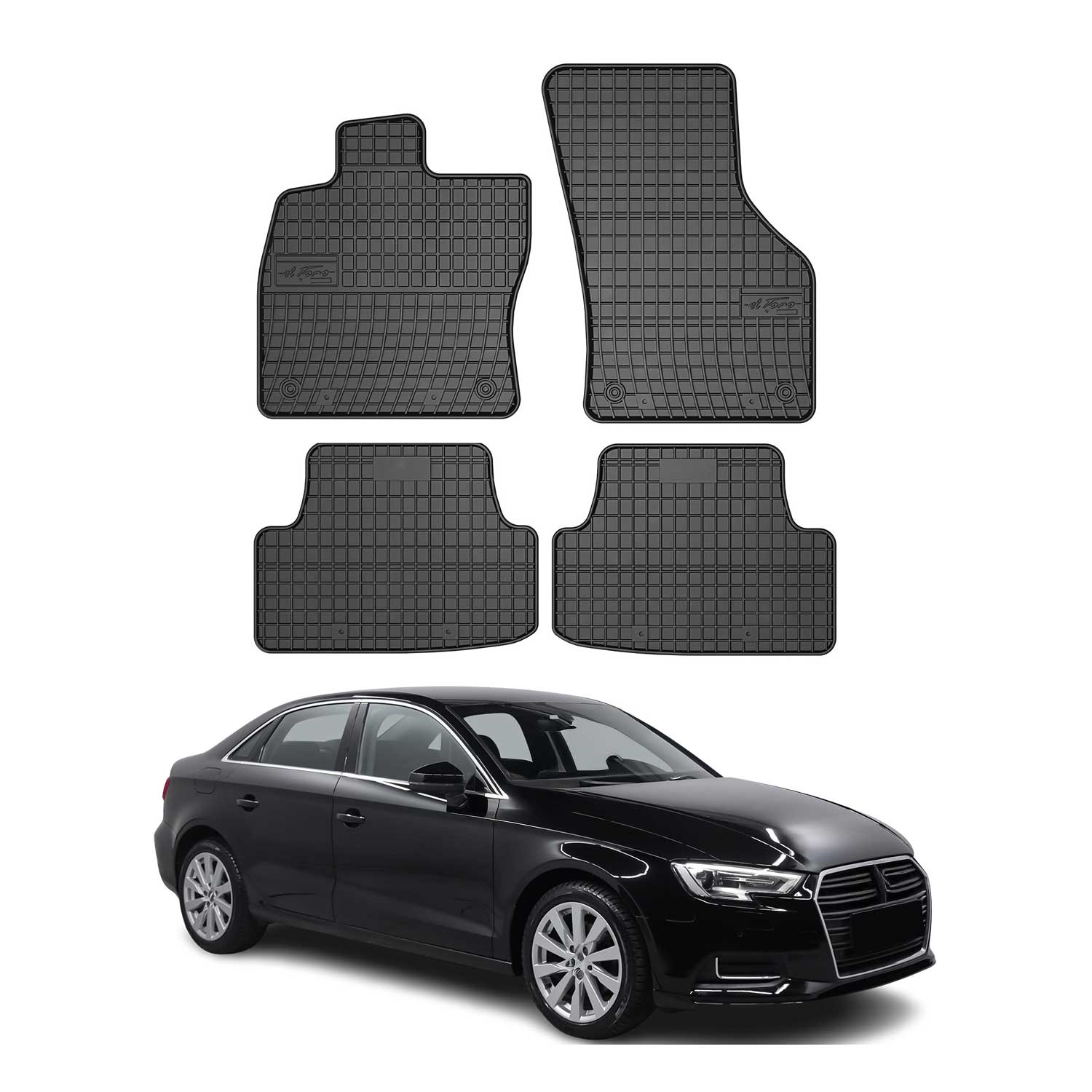 Tapis de Sol pour Audi A3 8V 2012-2020 OMAC Noir Caoutchouc
