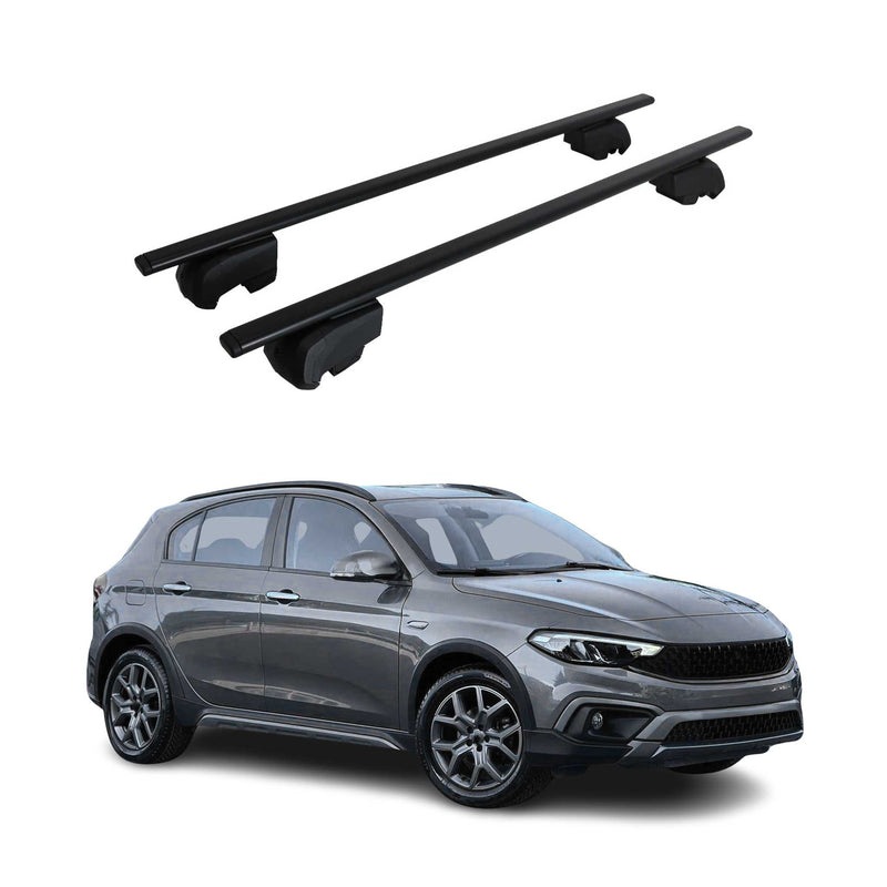 Barres de toit Transversales pour Fiat Tipo/Tipo Cross 2015-2025 ABE Fer 2x