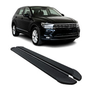 Marchepieds Latéraux pour VW Tiguan Allspace 2016-2023 Noir Aluminium 2Pcs
