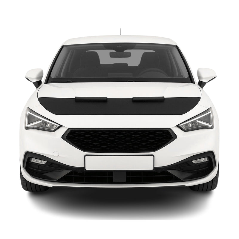 Protège Capot - Masque De Voiture pour Seat Leon 2020-2025 HB En Vinyle Noir