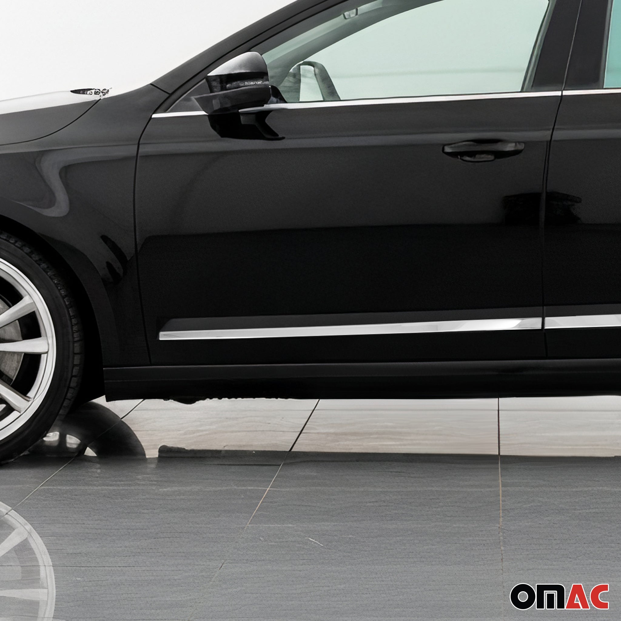 Garniture Baguette de porte latérale pour Skoda Octavia 2013-2019 inox 4Pcs