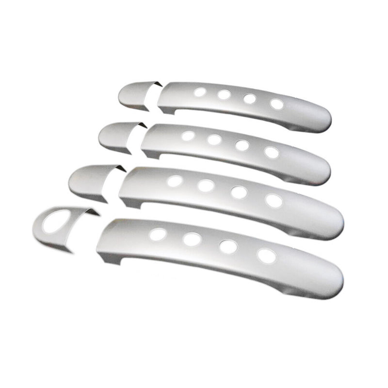 Poignée de porte Latérale pour Skoda Fabia / Octavia 1999-2014 4Portes inox 8Pcs