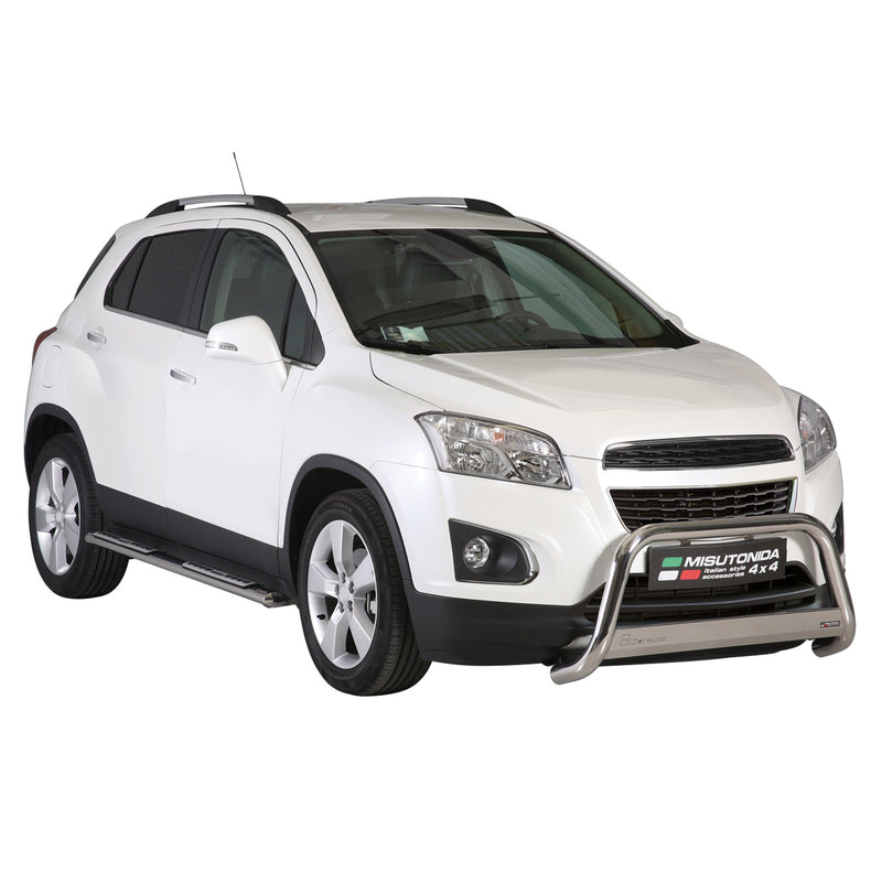 Pare-buffle Avant pour Chevrolet Trax 2013-2016 63 mm en Acier Gris