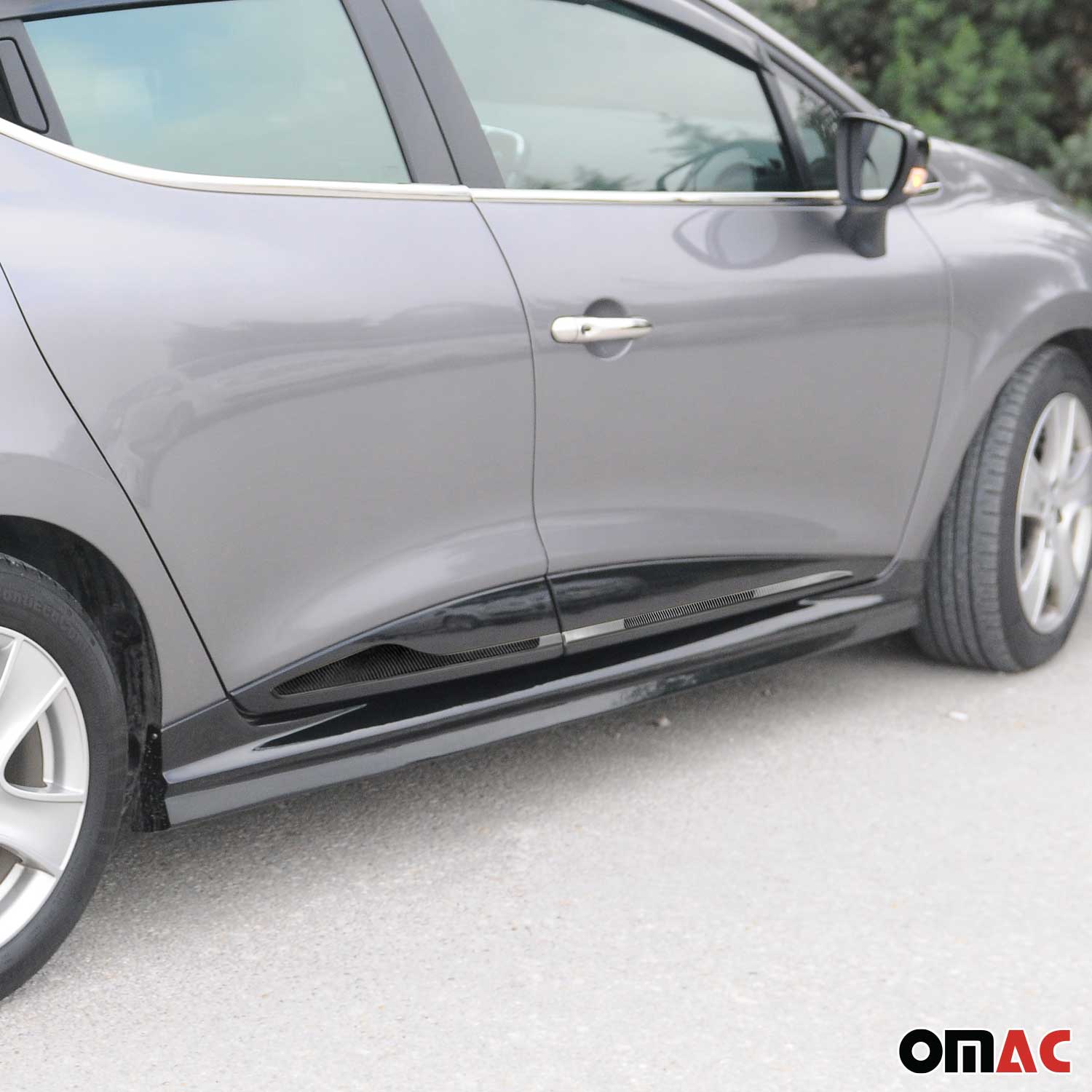 Garniture Baguette de porte latérale pour Renault Clio 2012-2019 acier inox 4x