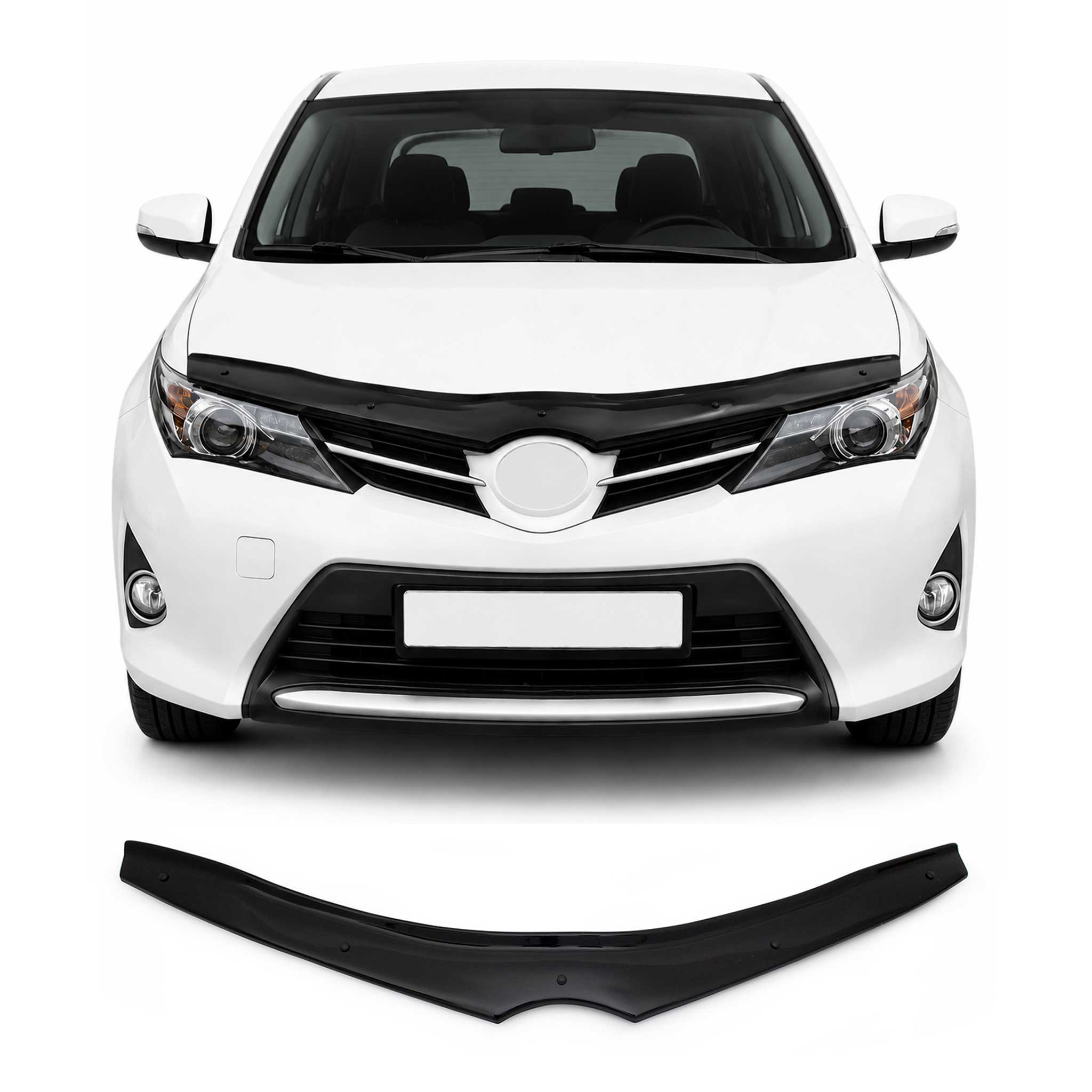 Deflecteurs d'air capot de voiture pour Toyota Auris 2012-2018 HB Acrylique Noir