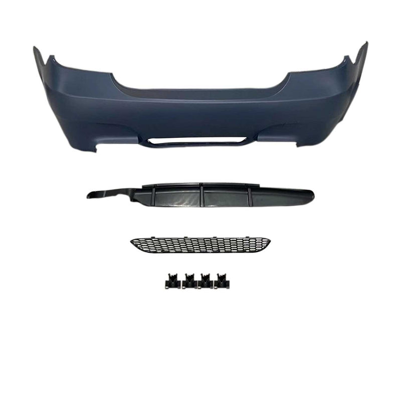 Pare-choc arrière avec marquages pour BMW 5 Series E60 2003-2010 Plastique Noir