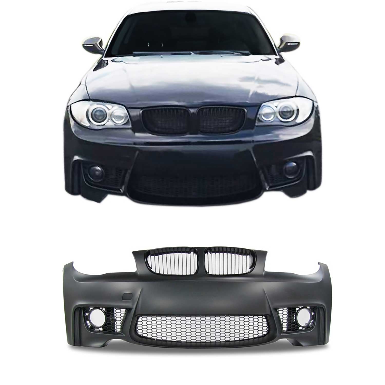 Calandre + JOM Pare-chocs avant pour BMW Series 1 E81/E82/E87/E88 2004-2013