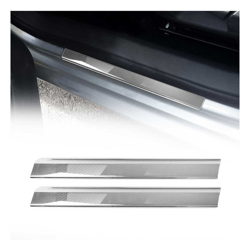 Seuils de porte pour VW Golf 6 2010-2013 en acier inox Chromé 2x