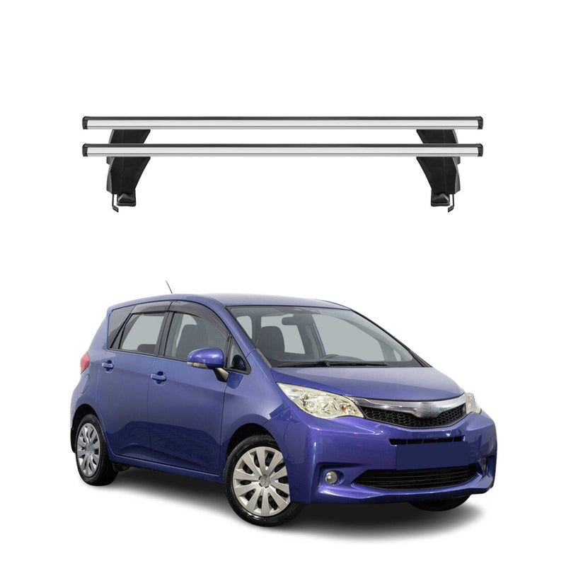 Menabo Barres de toit Transversales pour Subaru Trezia 2011-2014 Gris ABE 2x